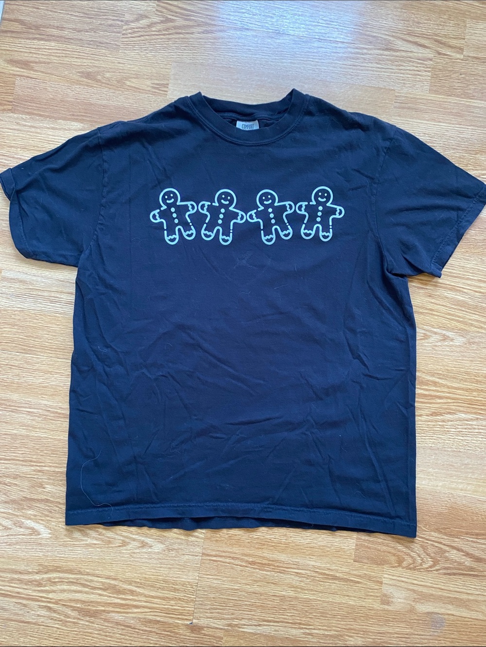 5 for $25! Black Christmas Gingerbread Men T-shirt